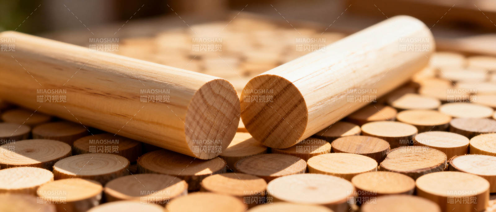 木棍堆叠特写图片