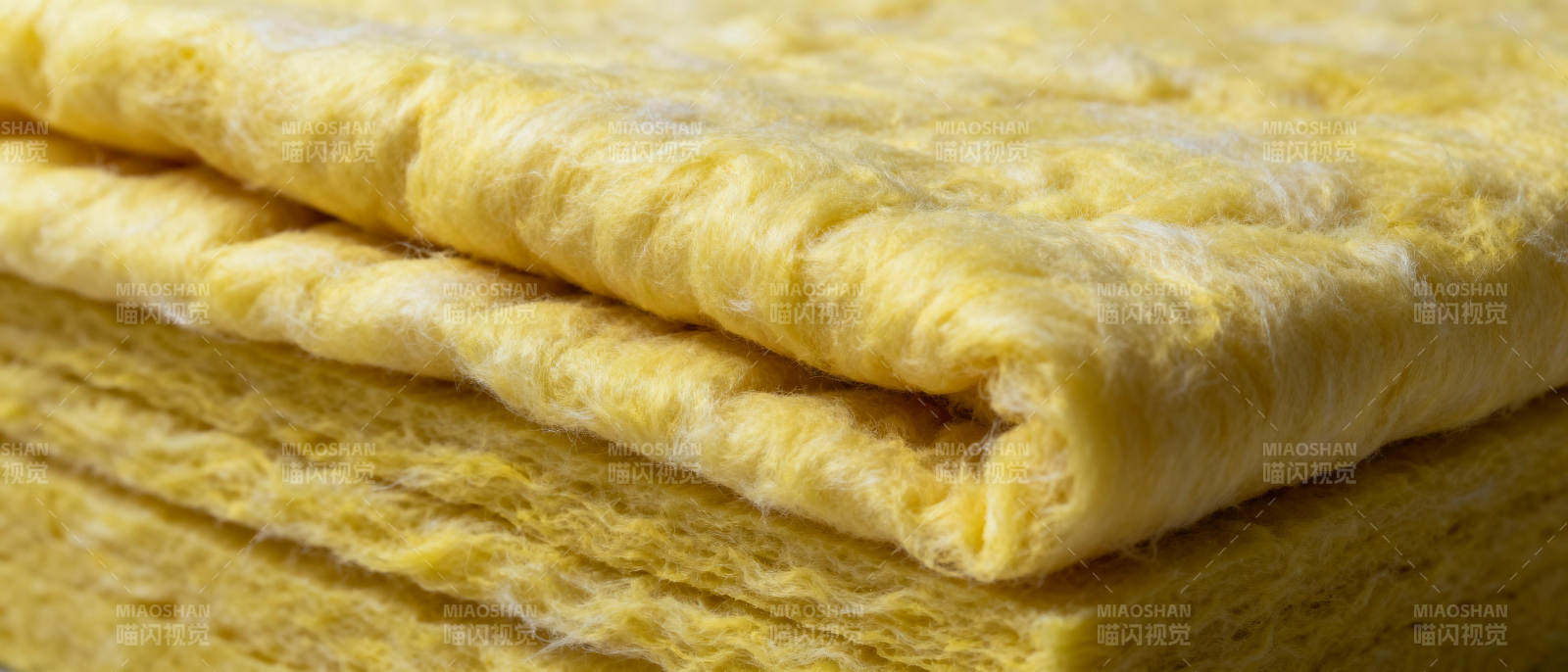 黄色纤维保温材料图片