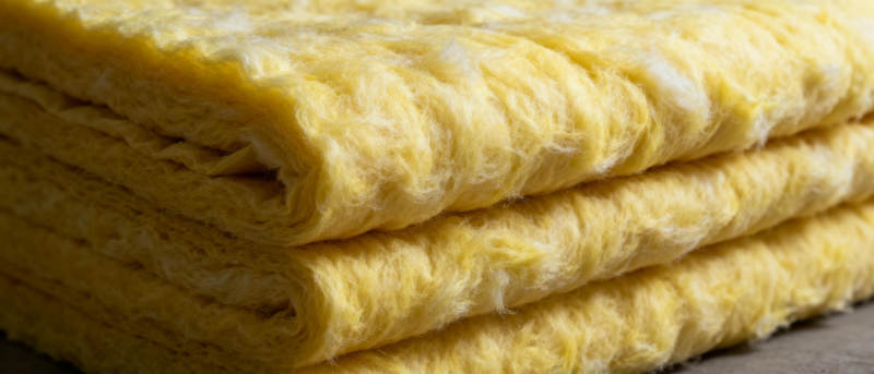 黄色纤维棉垫堆叠图片