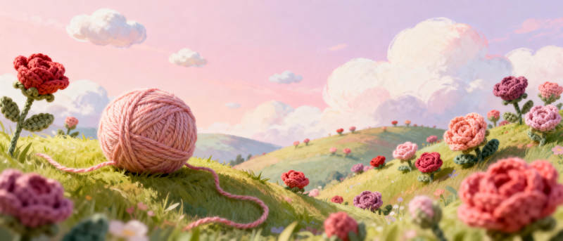 花间毛线球图片