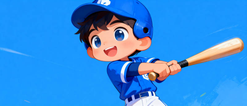 棒球少年挥棒瞬间图片