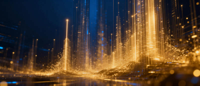 光之都市夜景图片