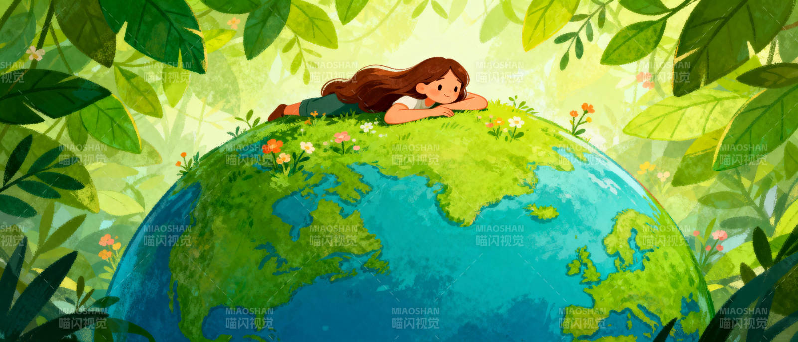 地球上的女孩图片