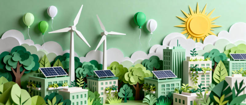 绿色城市 环保未来图片