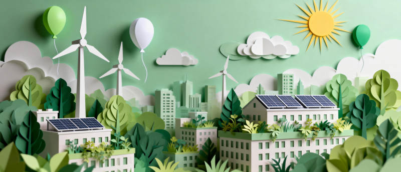 绿色城市 环保未来图片