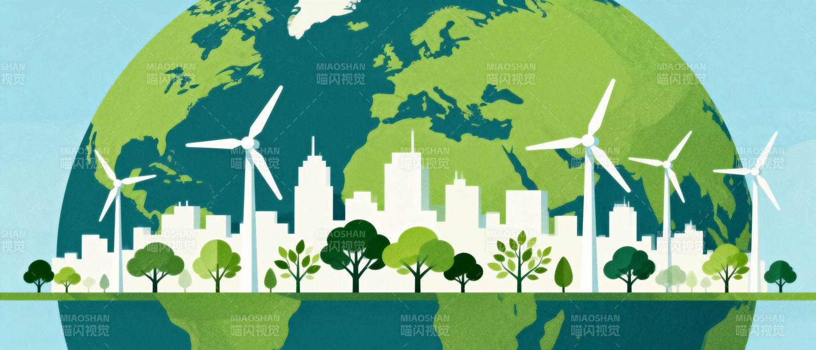 绿色能源城市图片