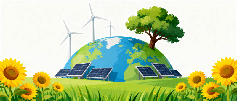 绿色能源地球村图片