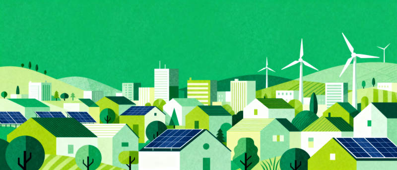 绿色能源城市图片
