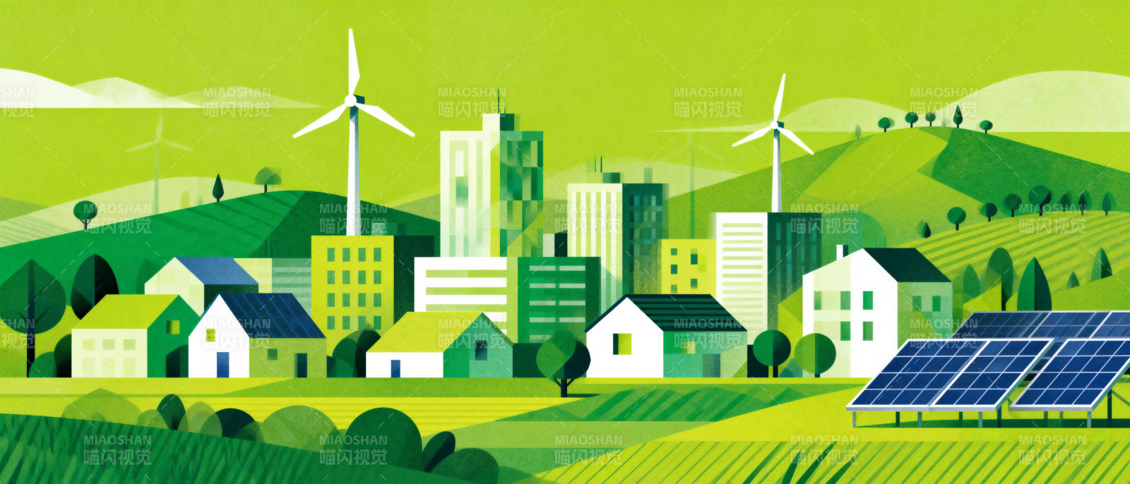绿色能源城市图片