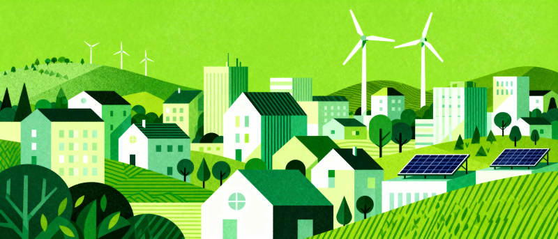 绿色能源城市图片