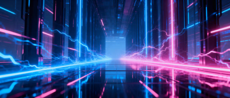 霓虹科技走廊图片