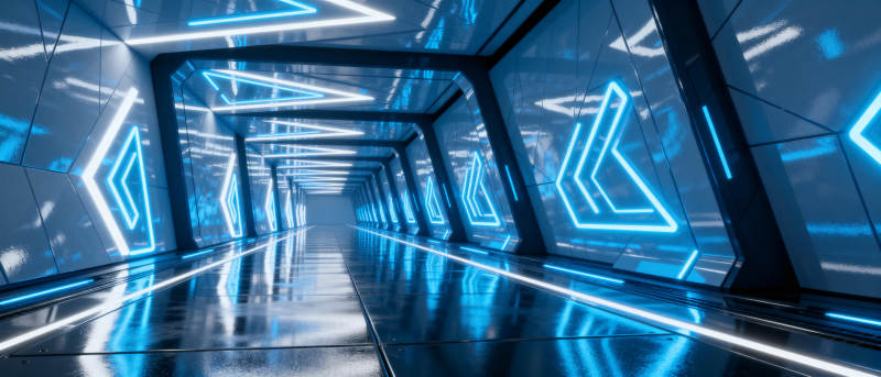 未来科技隧道图片