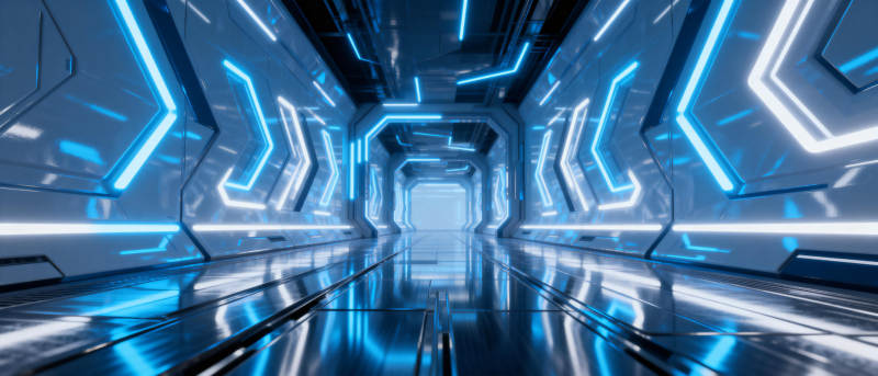 未来科技走廊图片