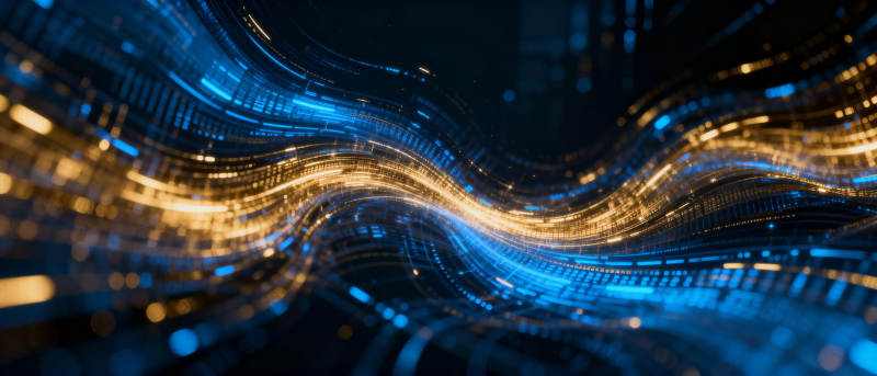 流光溢彩的科技波图片