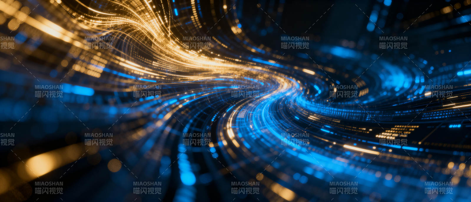 数据流光隧道图片