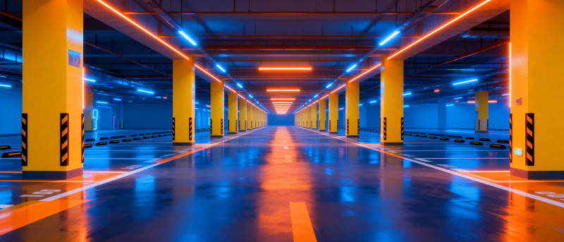 炫彩地下车库图片