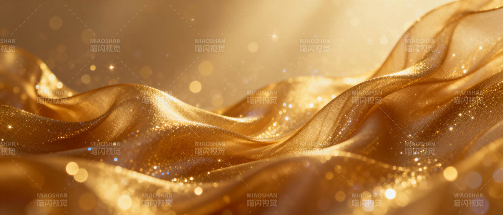 金色绸缎光影图片