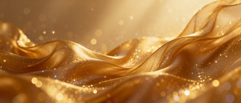 金色绸缎光影图片