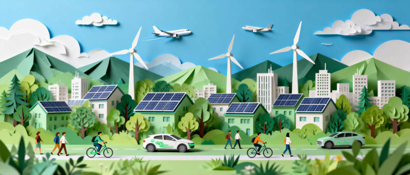 绿色城市生活图片