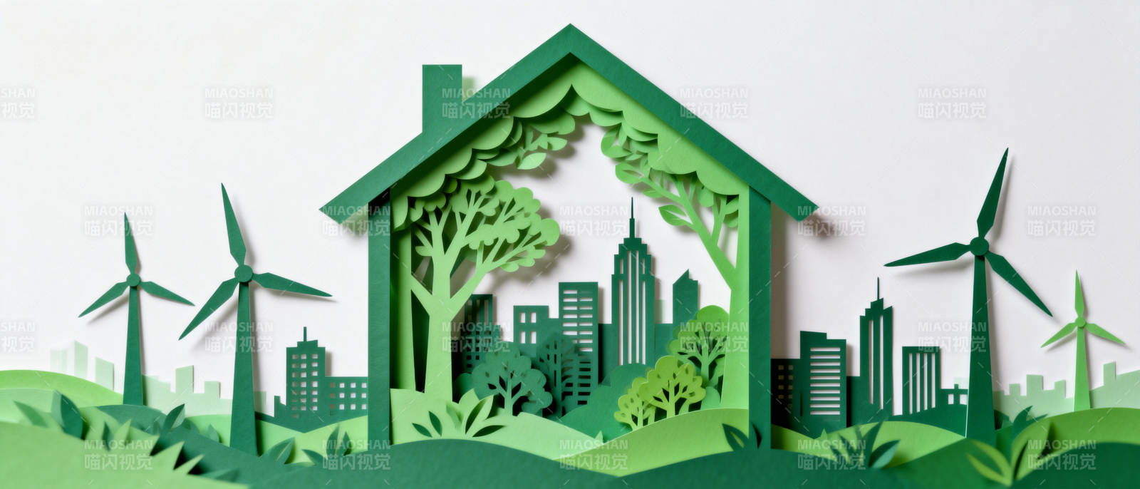 绿色家园 风能未来图片