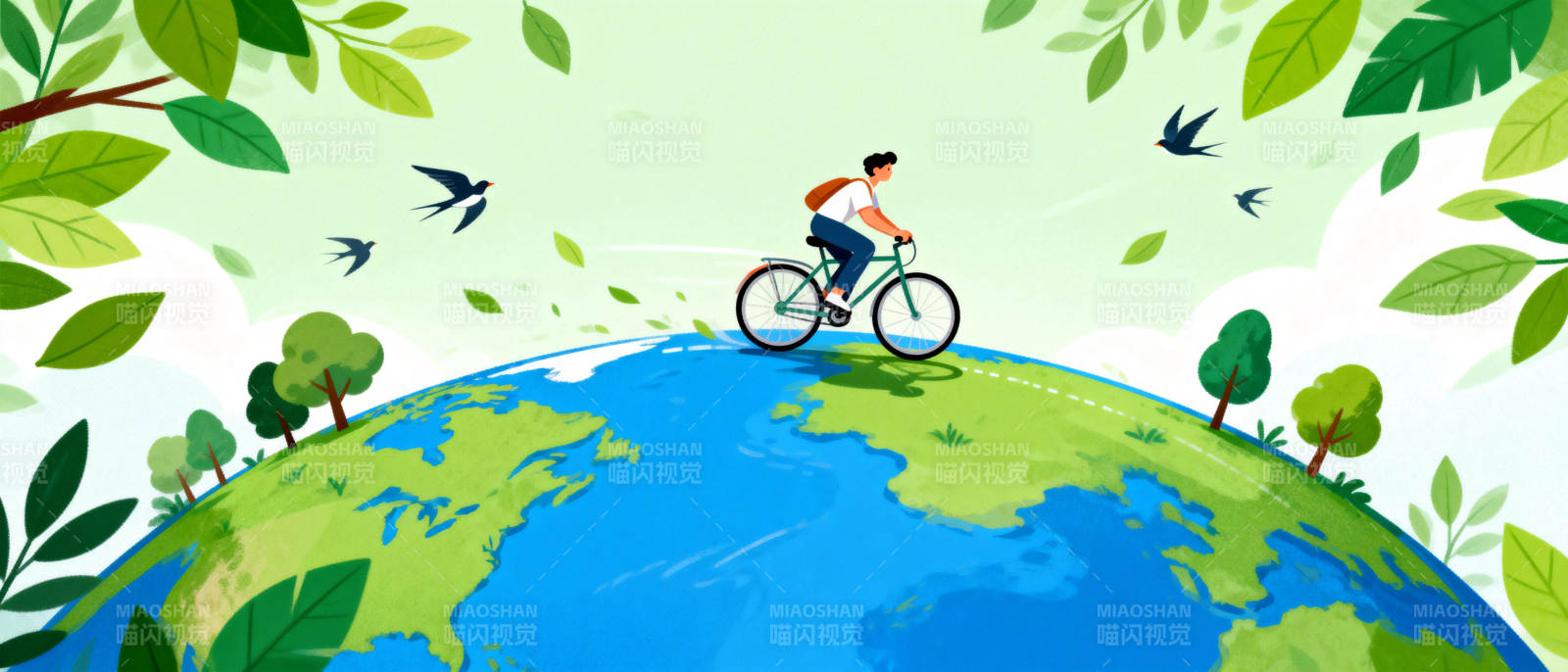 骑行地球 绿色出行图片