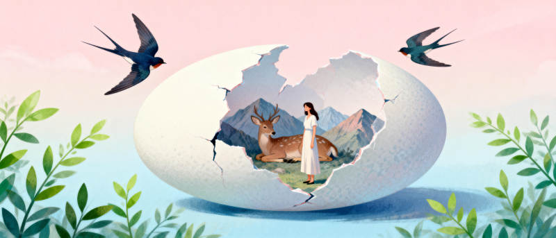 破壳新生 自然和谐图片