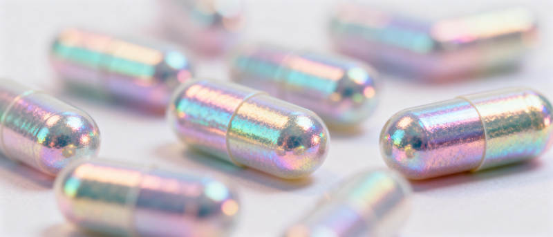 炫彩药丸特写图片