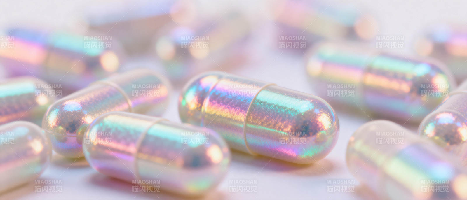 闪耀药丸特写图片