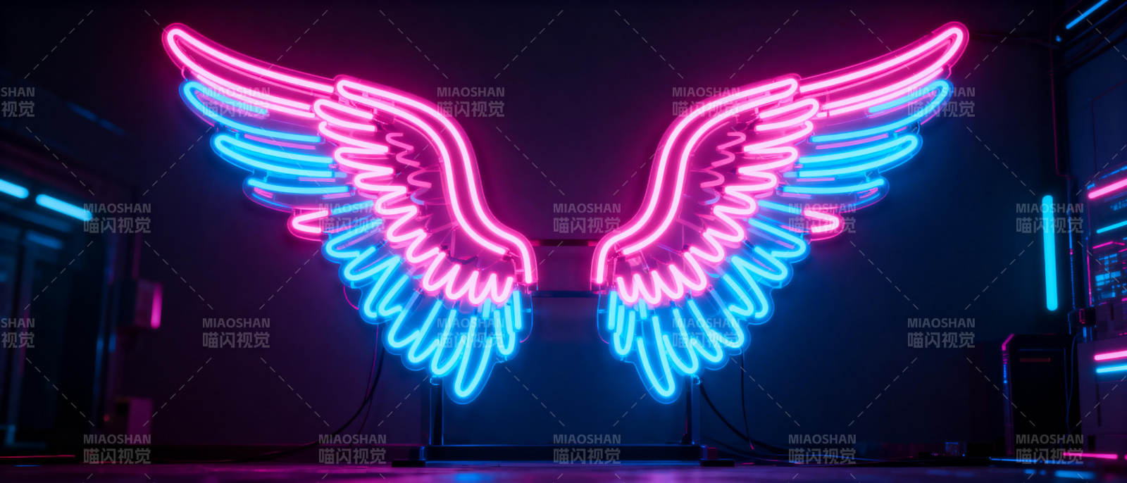 霓虹羽翼图片