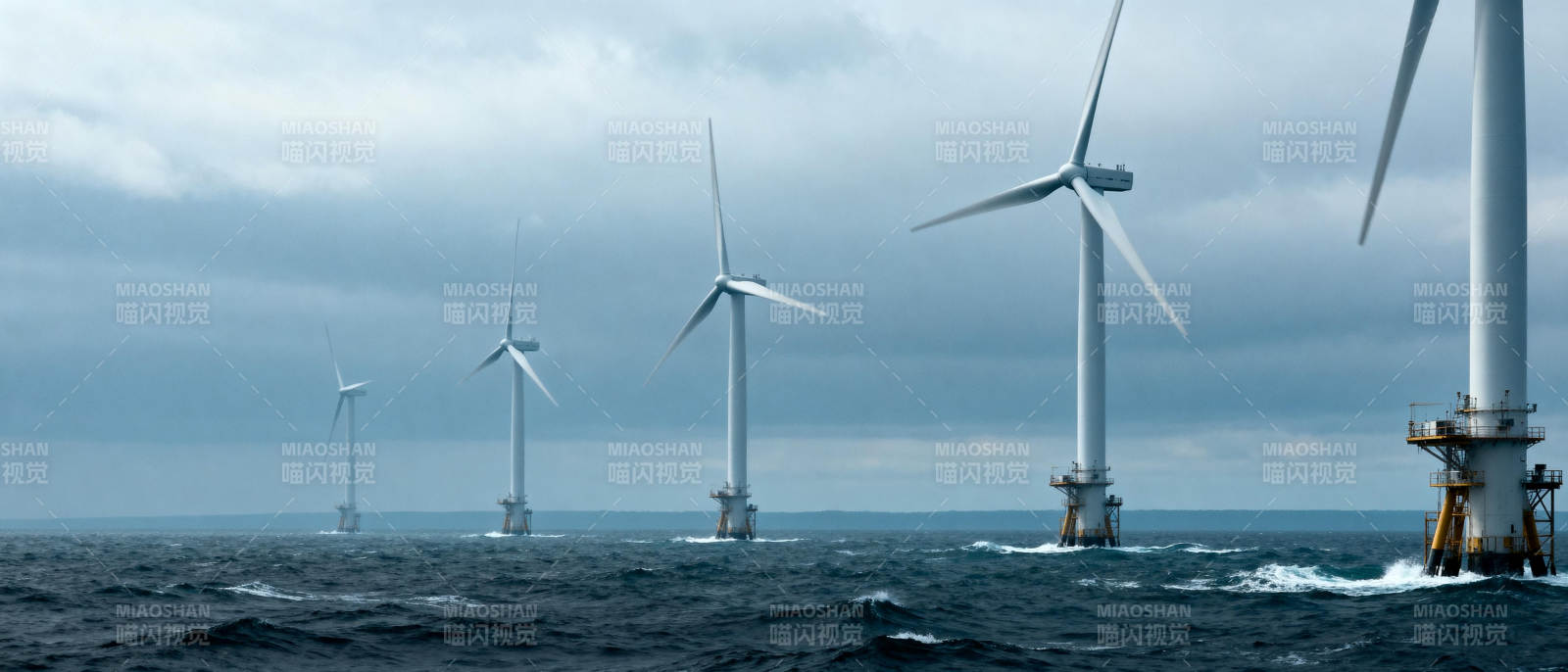 海上风力发电场图片