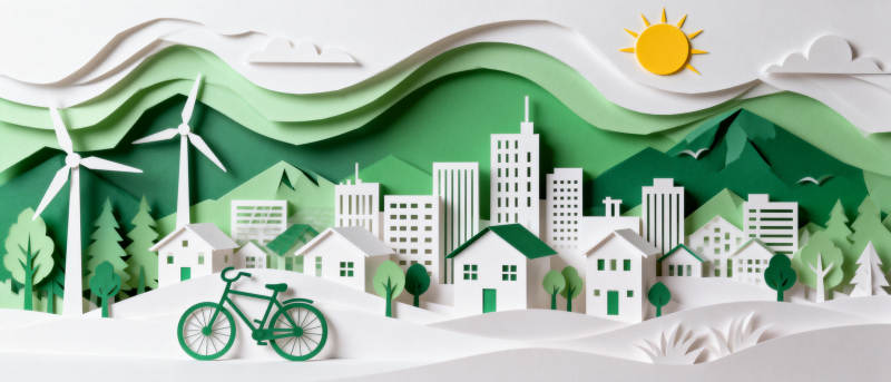 绿色城市风光图片