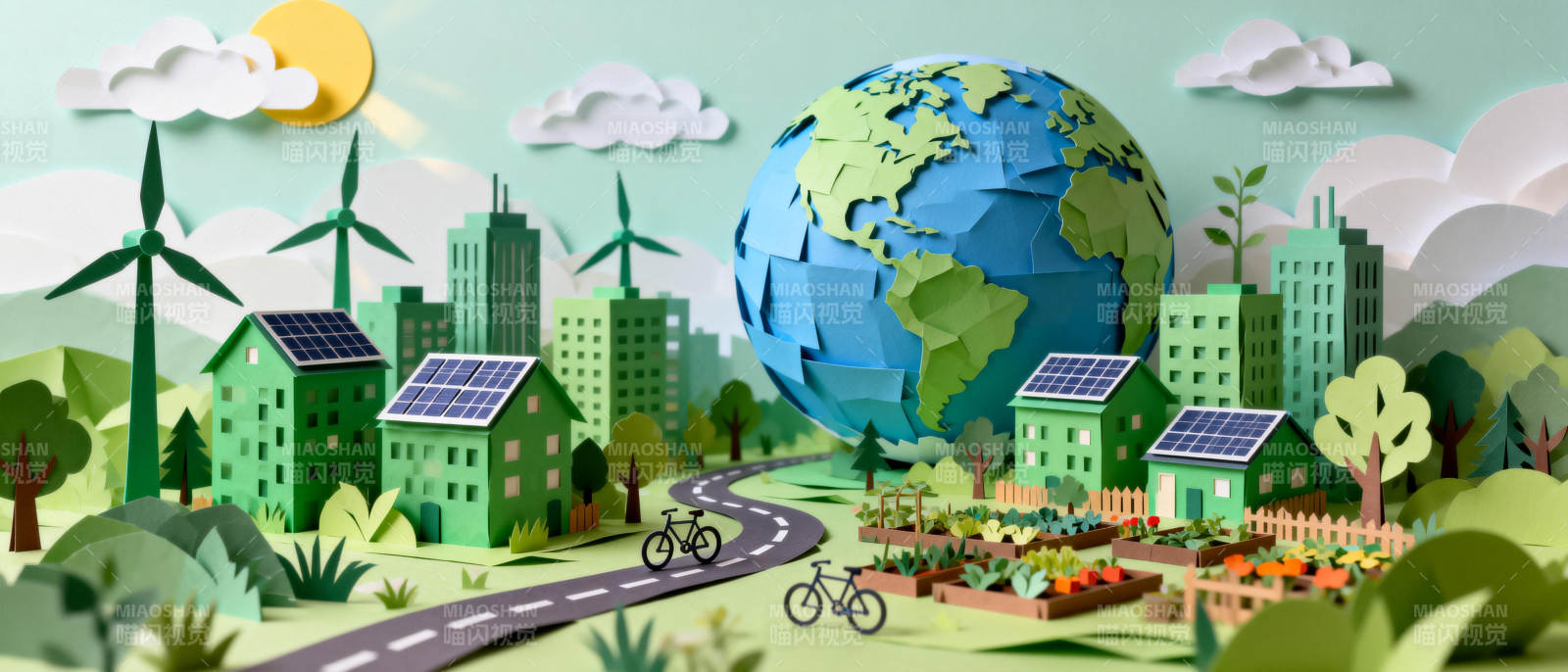 绿色地球家园图片