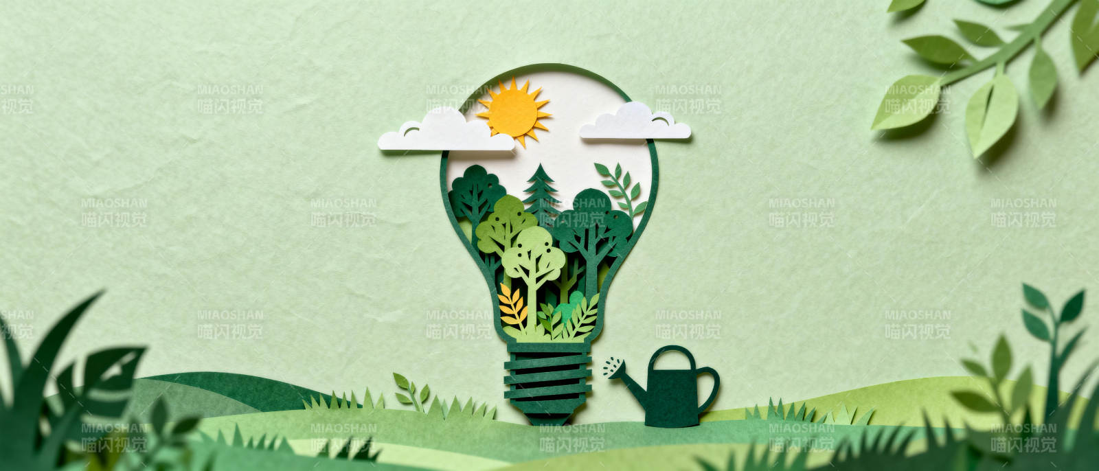 绿色能源 自然共生图片