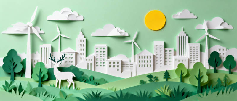 绿色城市生态图图片