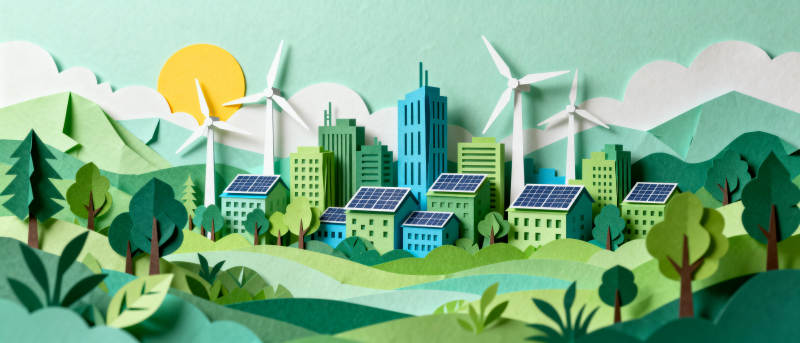 绿色城市风光图片