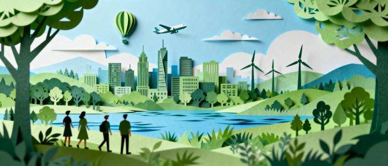 绿色城市新生活图片