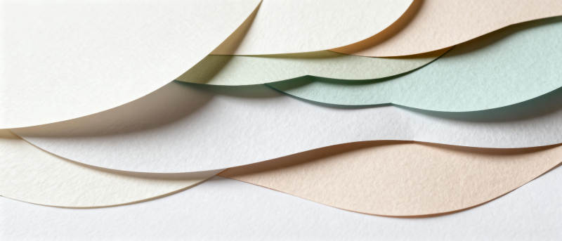 层叠纸艺波浪图片