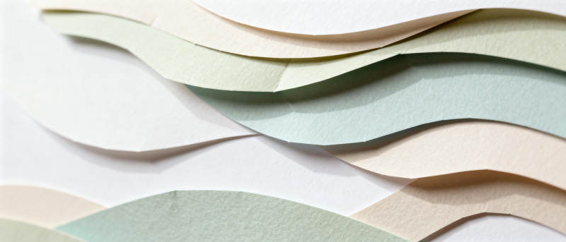 波浪纸艺图片