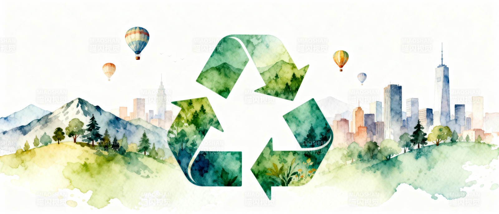 绿色城市 循环共生图片