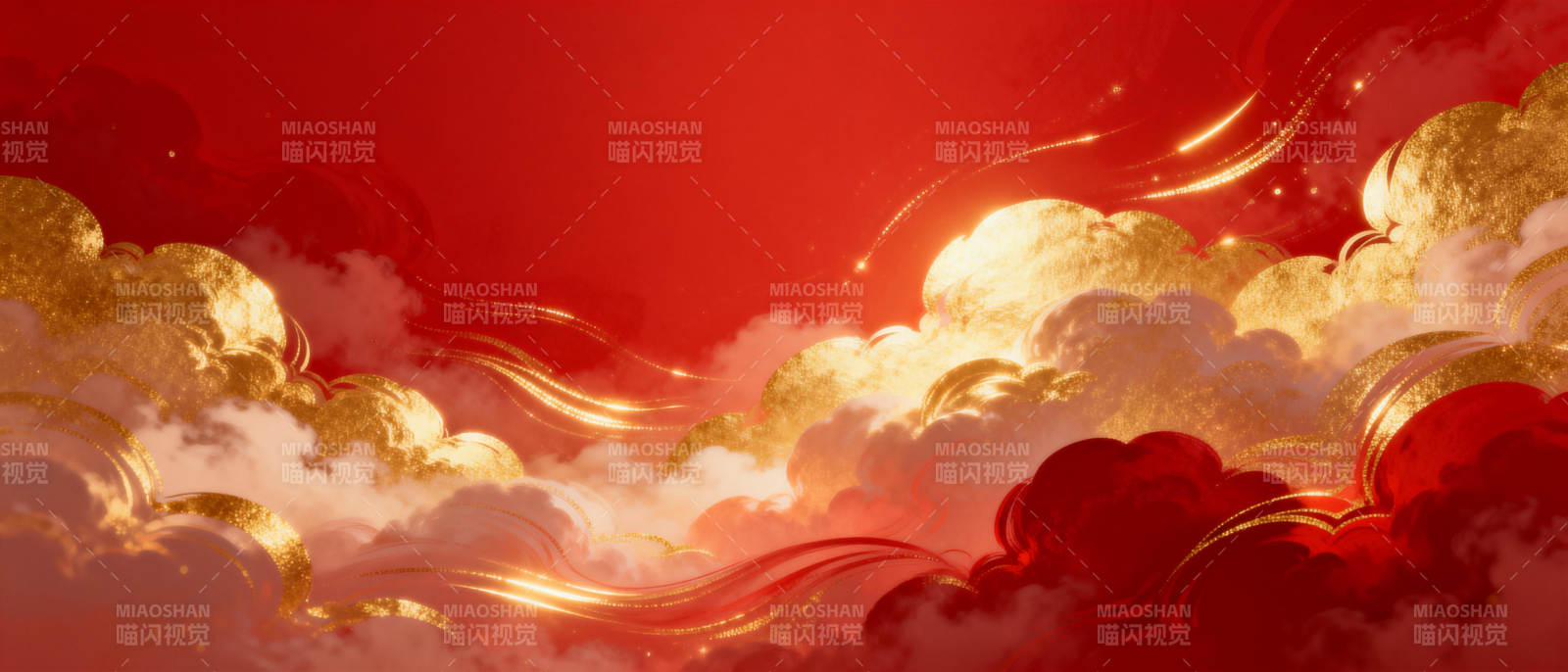 祥云瑞气映红天图片