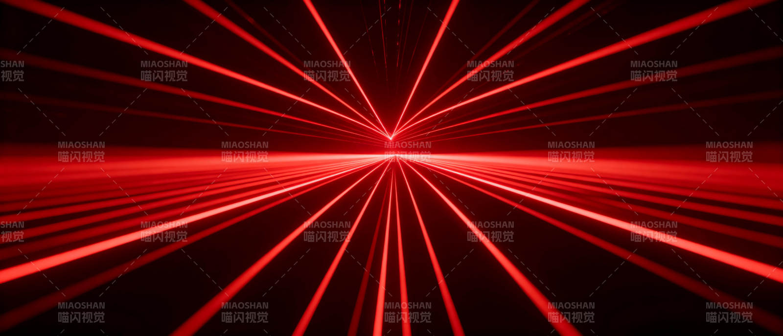 红色激光隧道图片