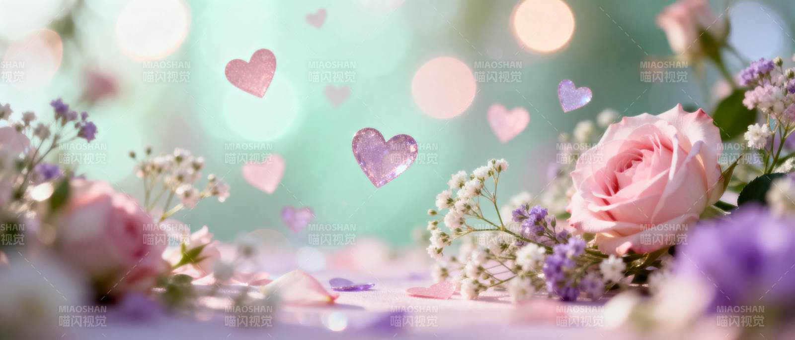 玫瑰花海心语图片