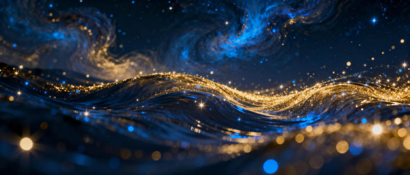 星河波光璀璨图片