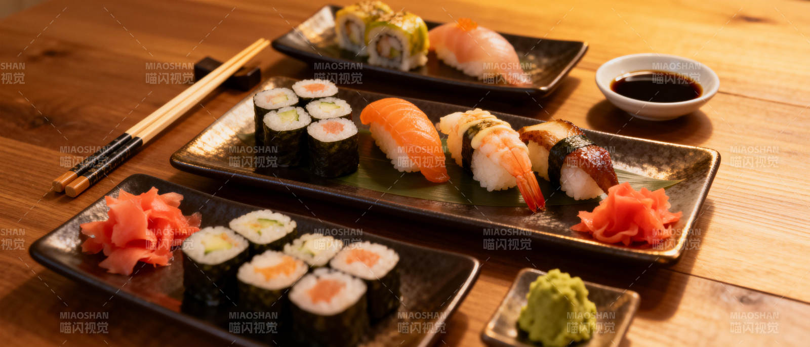 精致寿司拼盘图片