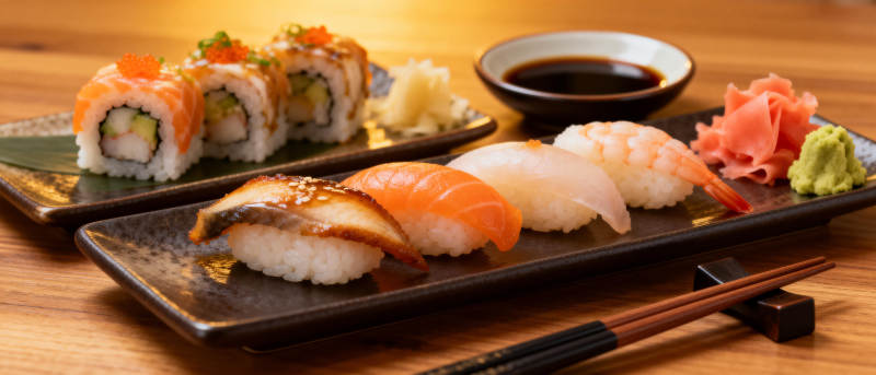 精致寿司拼盘图片