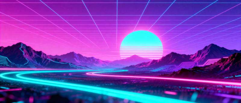 霓虹山河梦图片