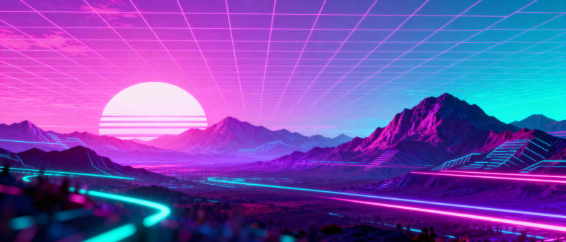 霓虹山河梦图片