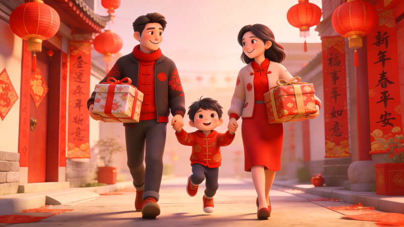 新春团圆喜迎年图片