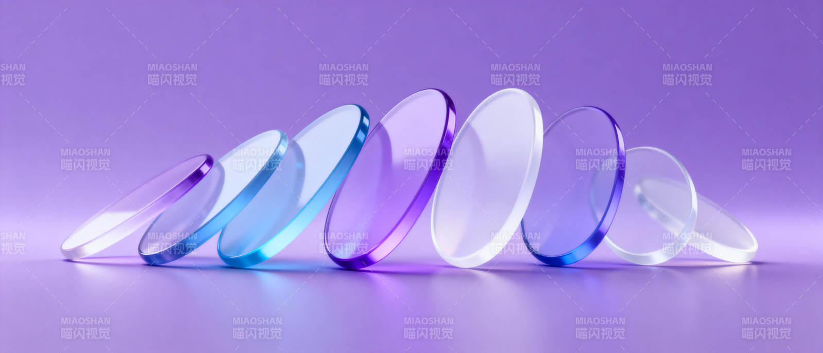 彩色镜片排列图片