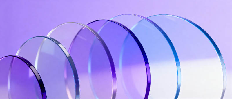 渐变镜片排列图片